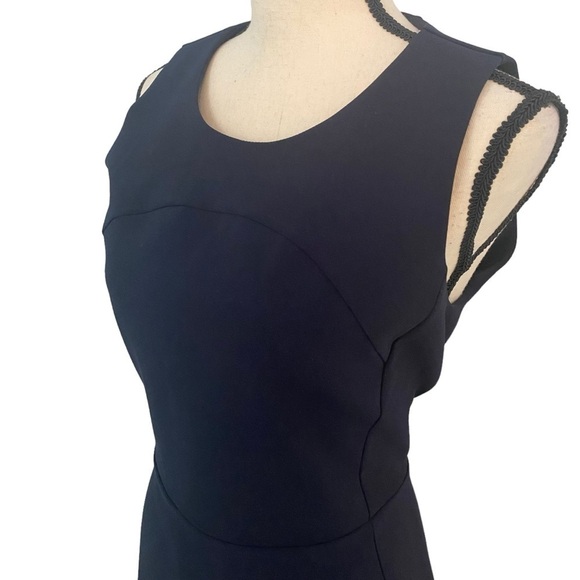 NWT Madewell Navy Blue Sleeveless Mini Dress Size 12 Office Cocktail - Picture 2 of 14